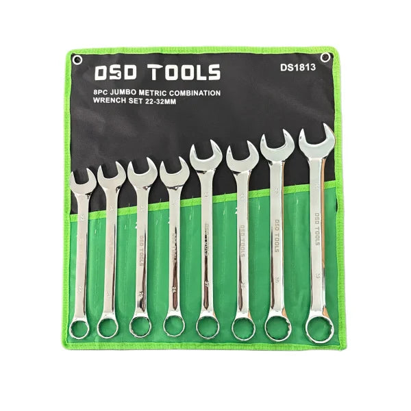 8 DALIŲ DIDELIŲ KOMBINUOTŲ VERŽLIARAKČIŲ RINKINYS 22-32 mm DS1813