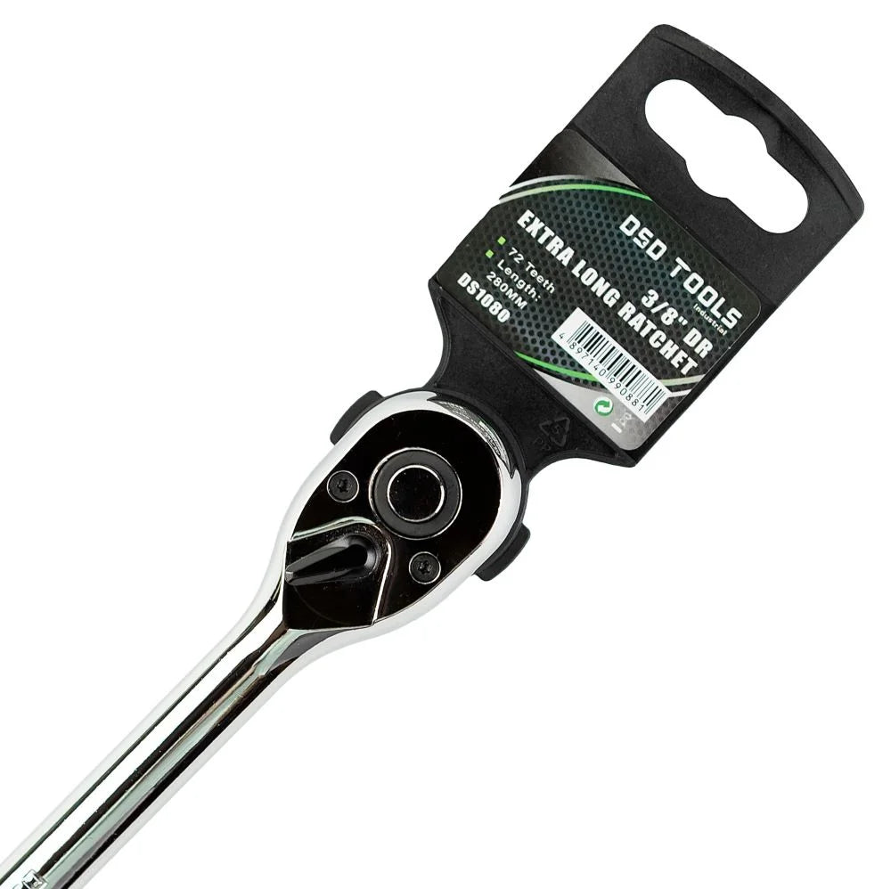 3/8" PAVAROS 72 DANTŲ ILGA TERKŠLĖ 280MM DS1080