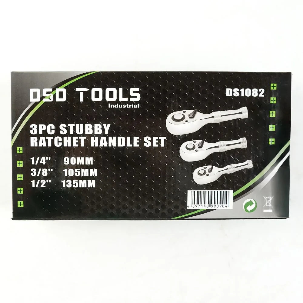 3 DALIŲ TRUMPŲ TERKŠLIŲ RINKINYS 1/4", 1/2", 3/8" DS1082