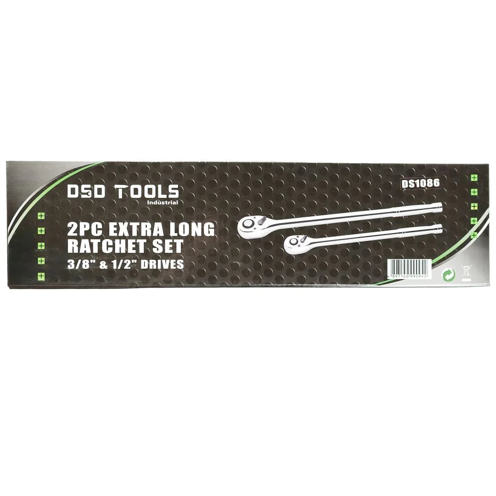 2 VNT. YPAČ ILGAS TERKŠLIŲ RINKINYS 3/8" IR 1/2" JUNGTIMS DS1086