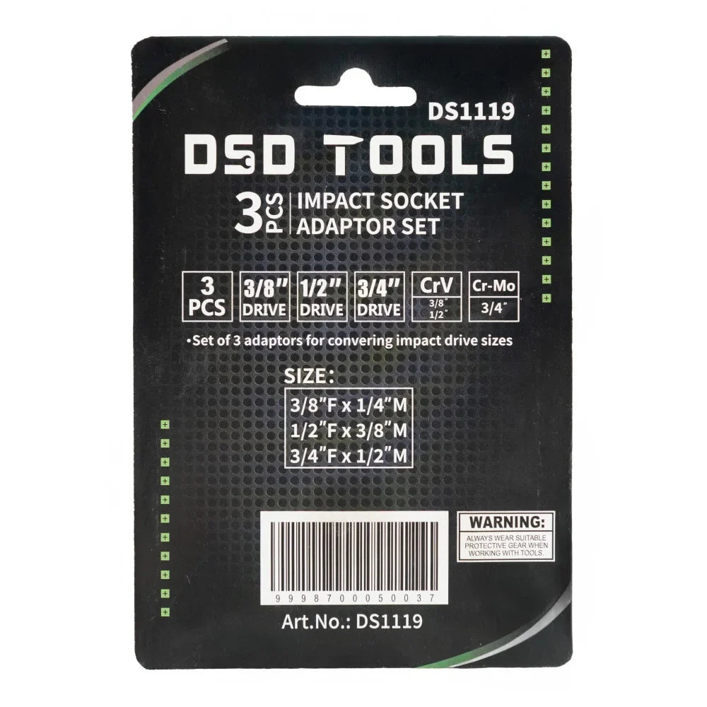 SMŪGINIŲ GALVUČIŲ ADAPTERIŲ RINKINYS 3VNT. DS1119