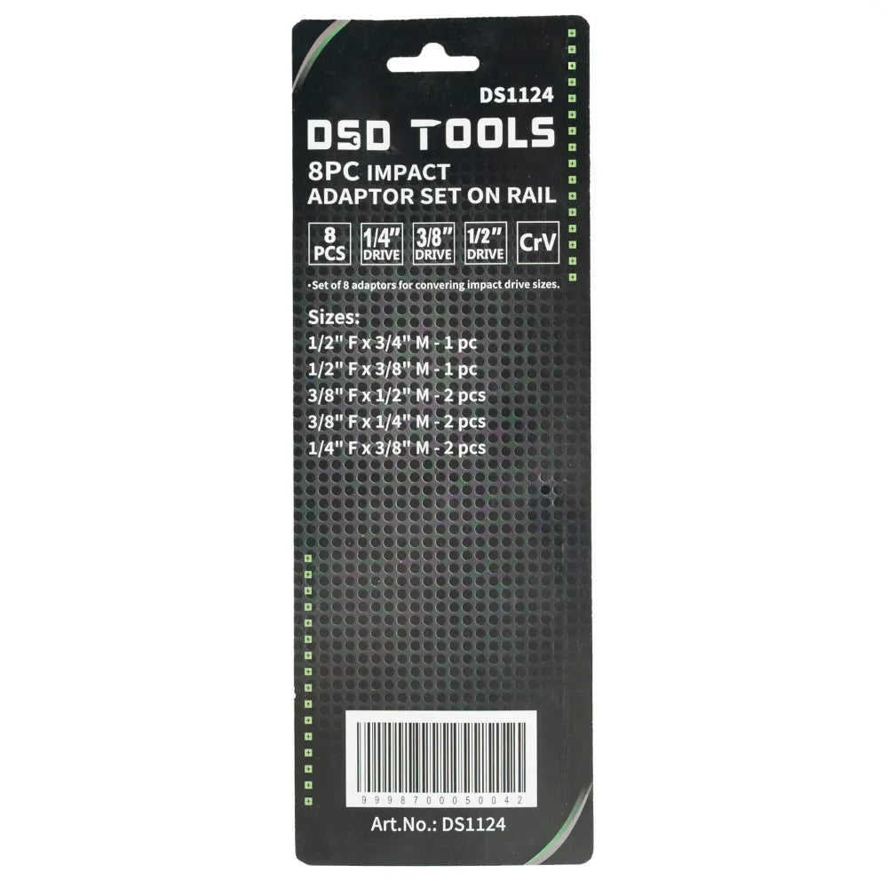SMŪGINIŲ ADAPTERIŲ RINKINYS SU LAIKIKLIU 8VNT DS1124