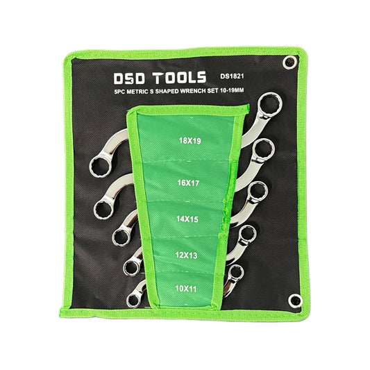 5 DALIŲ  S FORMOS RAKTŲ RINKINYS 10-19 MM DS1821