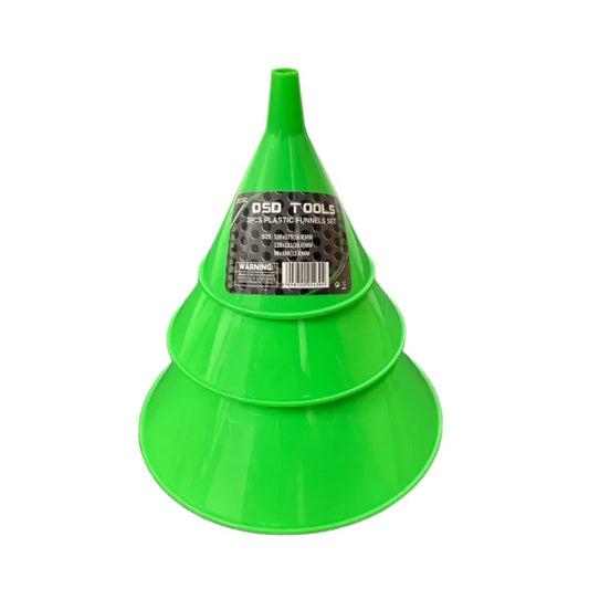 3 vnt. plastikinių piltuvėlių rinkinys  DS1581