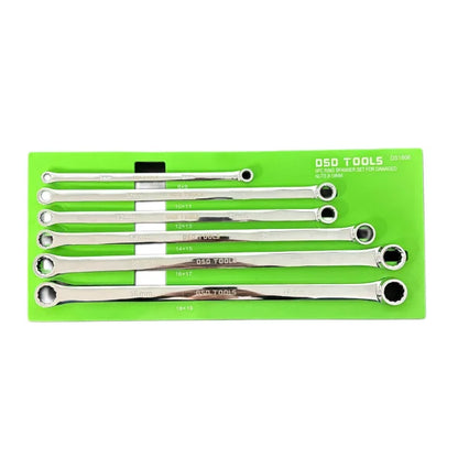 6 DALIŲ ŽIEDINIŲ RAKTŲ RINKINYS PAŽEISTOMS VERŽLĖMS 8-19MM DS1808