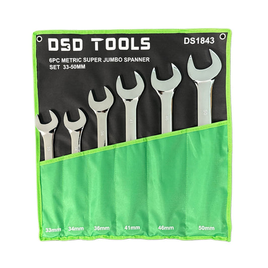 COMBINATION WRENCH SET 6 PCS. EXTRA LARGE DS1843