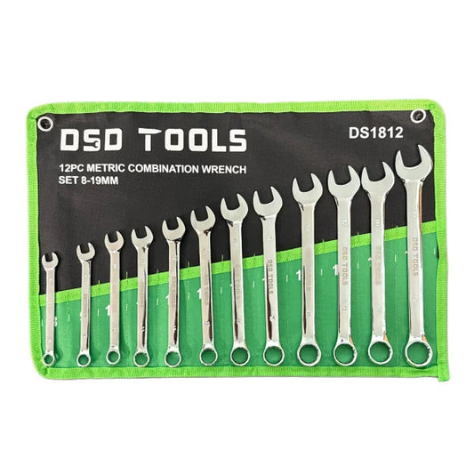 12 PIECE COMBINATION WRENCH SET 8-19MM DS1812