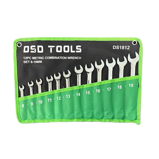 12 PIECE COMBINATION WRENCH SET 8-19MM DS1812