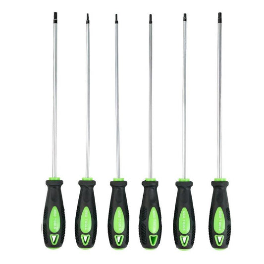 6 DALIŲ YPAČ ILGŲ ŽVAIGŽDINIŲ (TORX) ATSUKTUVŲ RINKINYS DS1050
