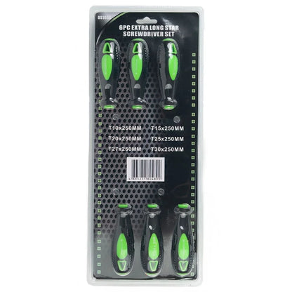 6 DALIŲ YPAČ ILGŲ ŽVAIGŽDINIŲ (TORX) ATSUKTUVŲ RINKINYS DS1050