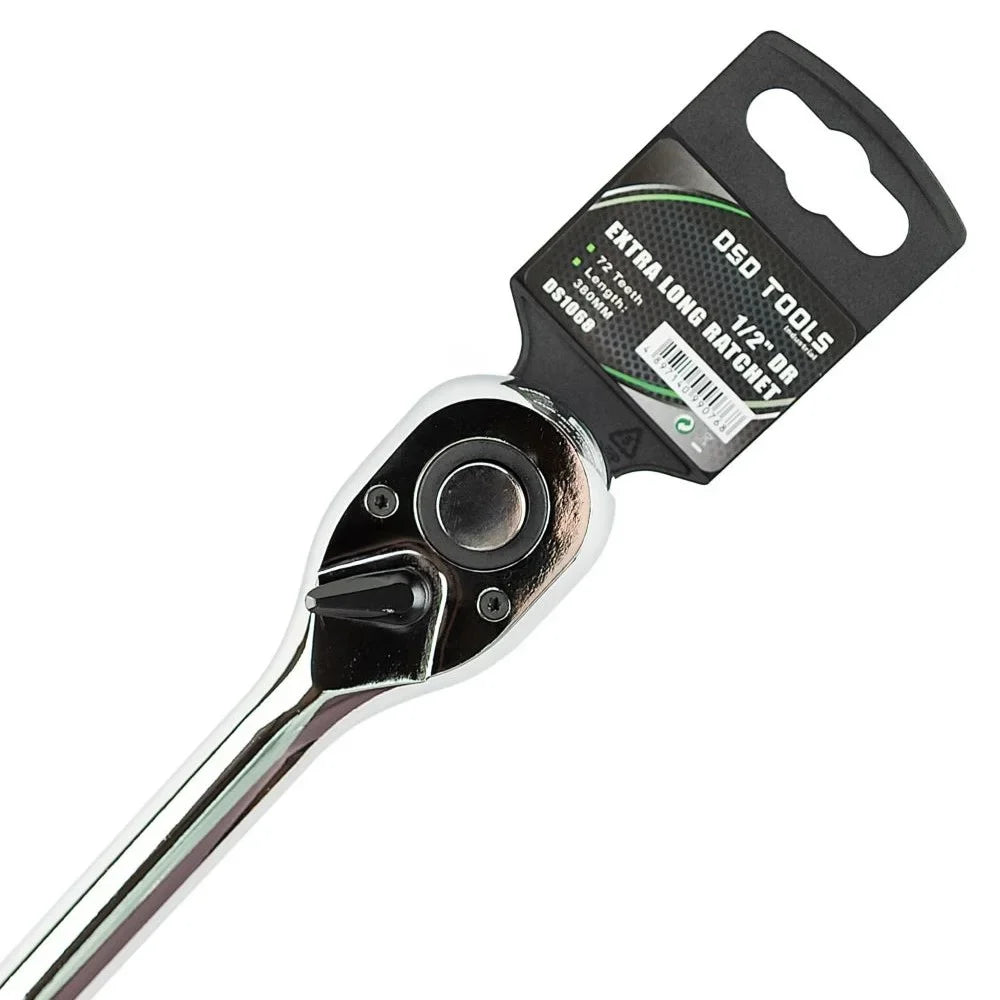 1/2" PAVAROS 72 DANTŲ  ILGA TERKŠLĖ 380MM DS1068