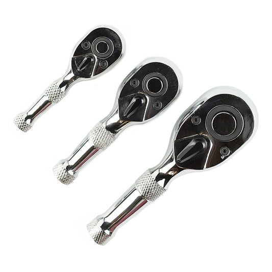3-PIECE SHORT RATCHET SET 1/4", 1/2", 3/8" DS1082