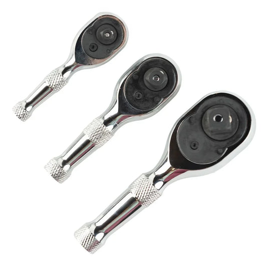 3-PIECE SHORT RATCHET SET 1/4", 1/2", 3/8" DS1082