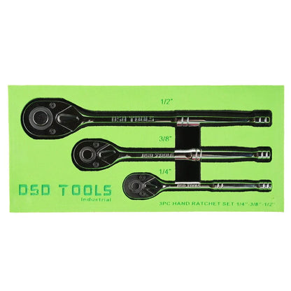 3 DALIŲ  TERKŠLIŲ RINKINYS 1/4" - 3/8" - 1/2"  DS1084