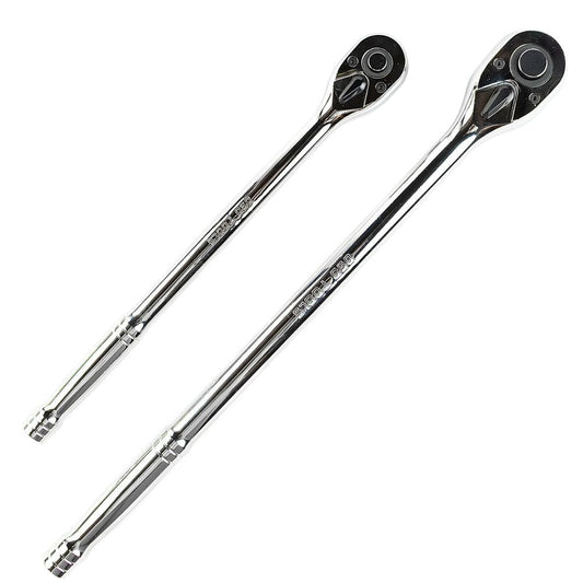 2 PCS. EXTRA LONG RATCHET SET FOR 3/8" AND 1/2" CONNECTIONS DS1086