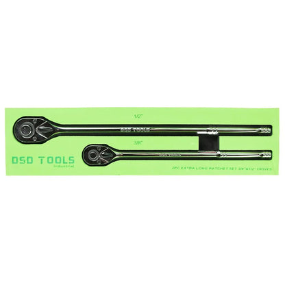 2 VNT. YPAČ ILGAS TERKŠLIŲ RINKINYS 3/8" IR 1/2" JUNGTIMS DS1086