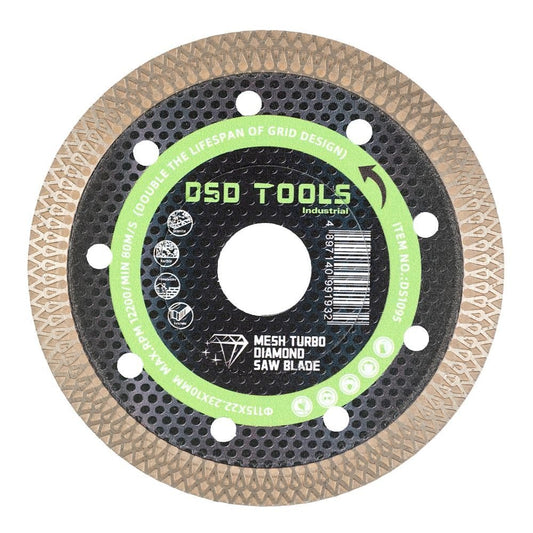 115 x 1,0 x 22 mm TURBO DEIMANTINIS PLYTELIŲ PJOVIMO DISKAS DS1095