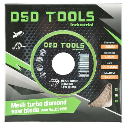 115 x 1,0 x 22 mm TURBO DEIMANTINIS PLYTELIŲ PJOVIMO DISKAS DS1095