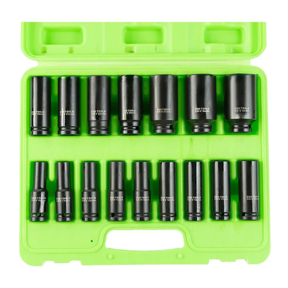 1/2" PAVAROS 6 BRIAUNŲ EUROPIETIŠKOS SMŪGINĖS GALVUTĖS, 16VNT DS1100