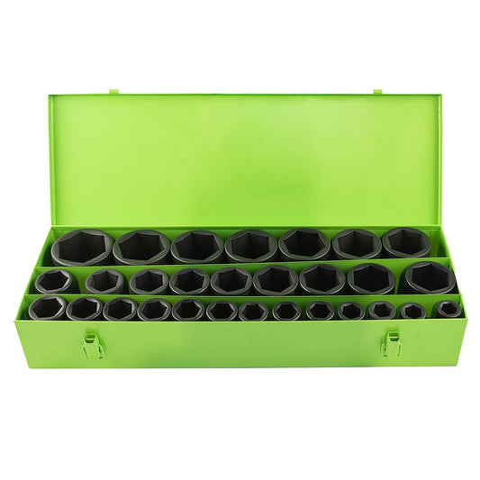 3/4" PAVAROS 6 BRIAUNŲ GILIŲ SMŪGINIŲ GALVUČIŲ RINKINYS,29 VNT.  DS1105