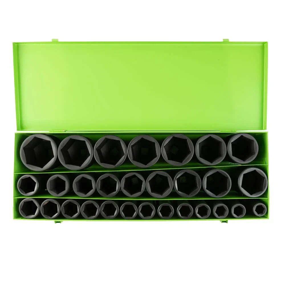 3/4" PAVAROS 6 BRIAUNŲ GILIŲ SMŪGINIŲ GALVUČIŲ RINKINYS,29 VNT.  DS1105