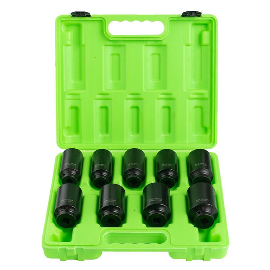 1/2" PAVAROS 6 BRIAUNŲ HEX GILIOS SMŪGINĖS RATO VERŽLIŲ GALVUTĖS ,9VNT DS1114