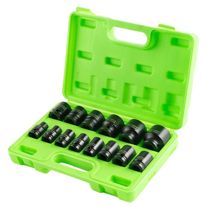 1/2" PAVAROS 6 BIRAUNŲ NEGILIOS HEX SMŪGINĖS GALVUTĖS, METRINĖS, 14 VNT.  DS1115