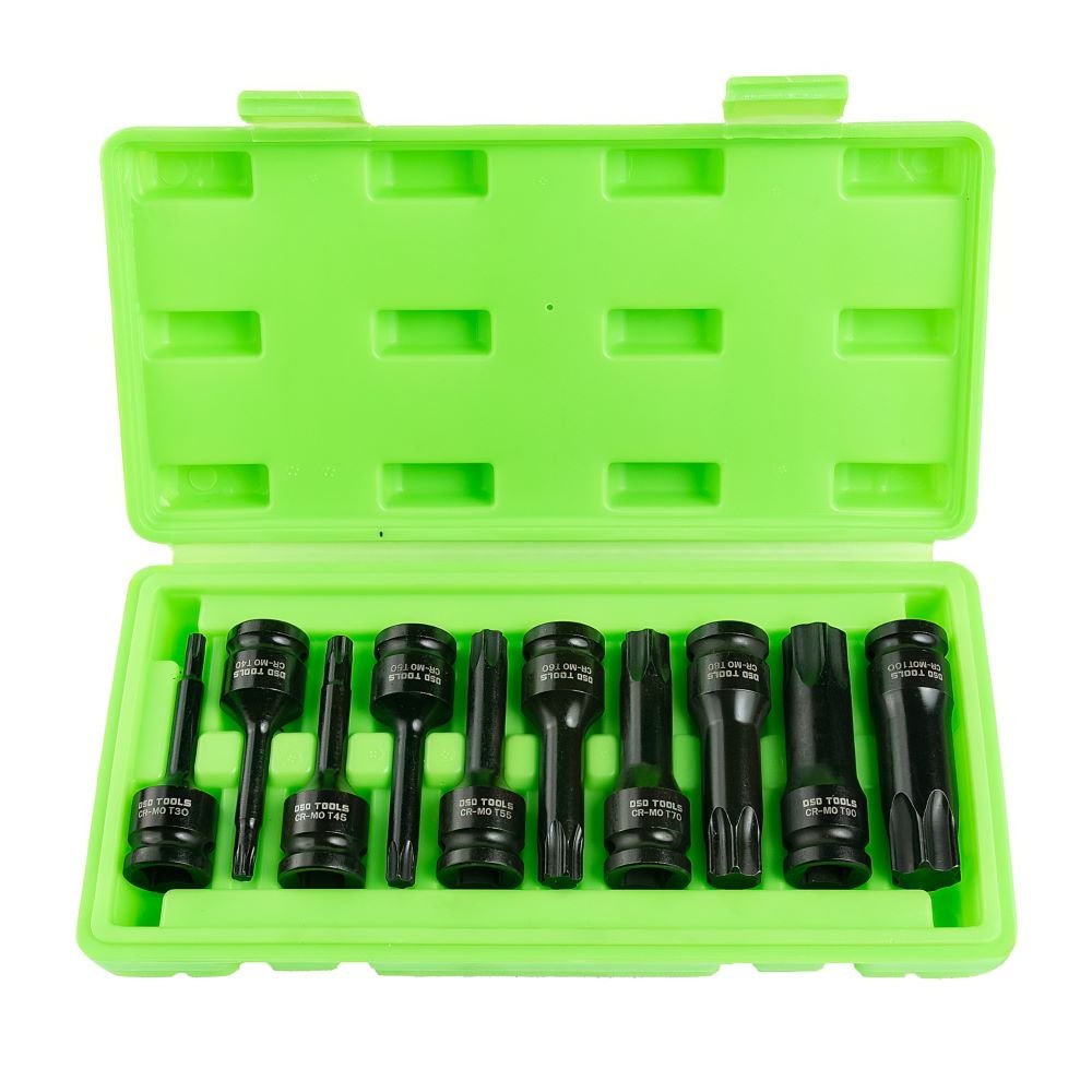 1/2" PAVAROS SMŪGINĖS TORX ANTGALIŲ GALVUTĖS 10 VNT.  DS1118