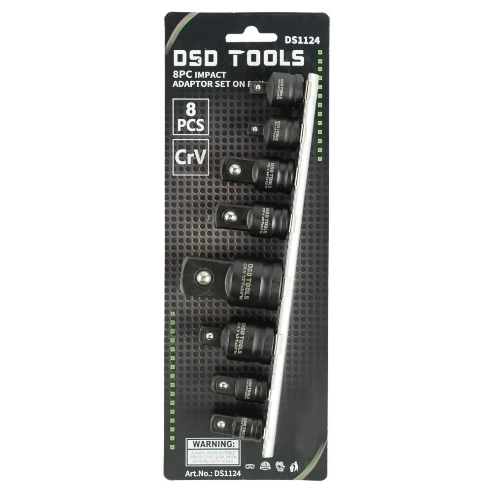 SMŪGINIŲ ADAPTERIŲ RINKINYS SU LAIKIKLIU 8VNT DS1124