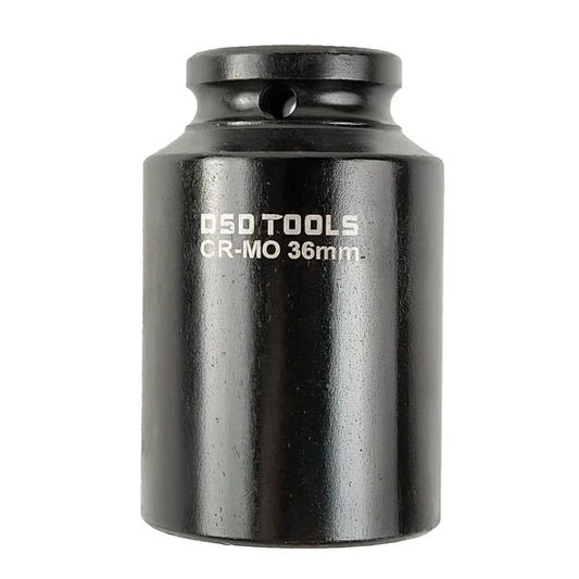 1/2" PAVAROS SMŪGINĖ GILI 36 MM 12-BRIAUNŲ STEBULĖS VERŽLĖS GALVUTĖ DS1138