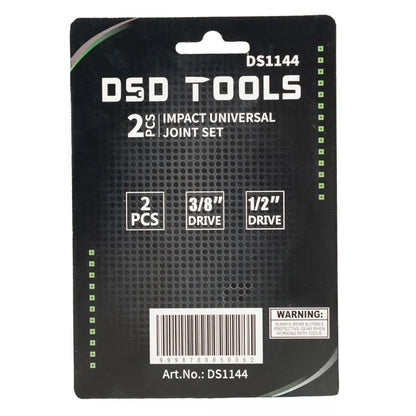 3/8" IR 1/2" PAVARŲ 2 DALIŲ SMŪGINIŲ KARDANINIŲ JUNGČIŲ RINKINYS DS1144