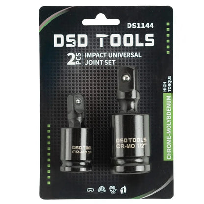 3/8" IR 1/2" PAVARŲ 2 DALIŲ SMŪGINIŲ KARDANINIŲ JUNGČIŲ RINKINYS DS1144