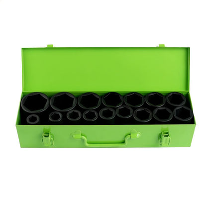 3/4"  PAVAROS ŠEŠIABRIAUNIŲ HEX GILIŲ SMŪGINIŲ GALVUČIŲ RINKINYS, 16VNT DS1149