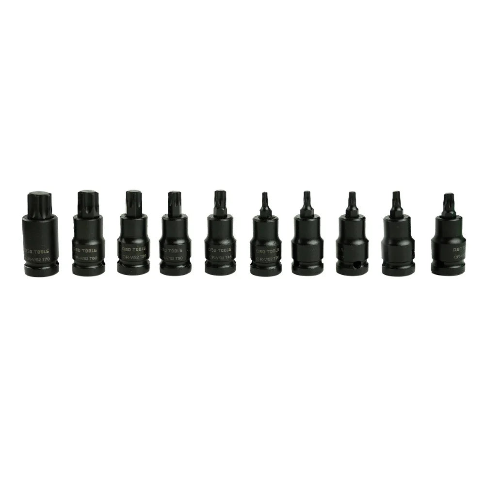 1/2"  PAVAROS SMŪGINĖS ''TORX'' ANTGALIŲ GALVUTĖS 10 VNT. DS1168
