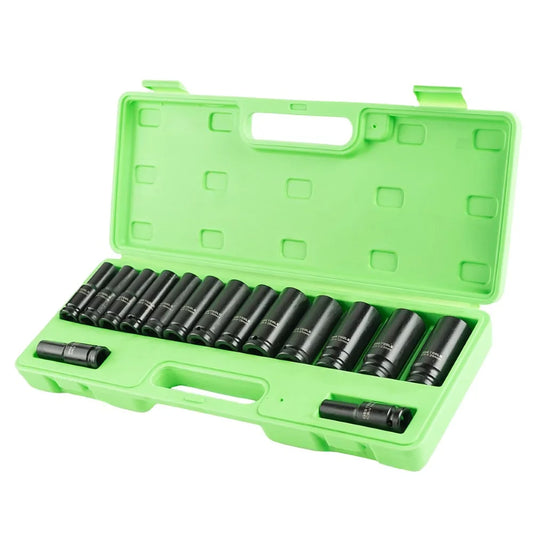 1/2" PAVAROS ILGOS SMŪGINĖS METRINĖS GALVUTĖS 10-24 MM,15 VNT. DS1172