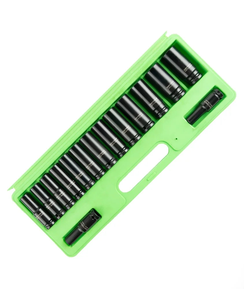 1/2" PAVAROS ILGOS SMŪGINĖS METRINĖS GALVUTĖS 10-24 MM,15 VNT. DS1172