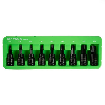 3/8" PAVAROS SMŪGINĖS "TORX" GALVUTĖS-ANTGALIAI, 9VNT. DS1189