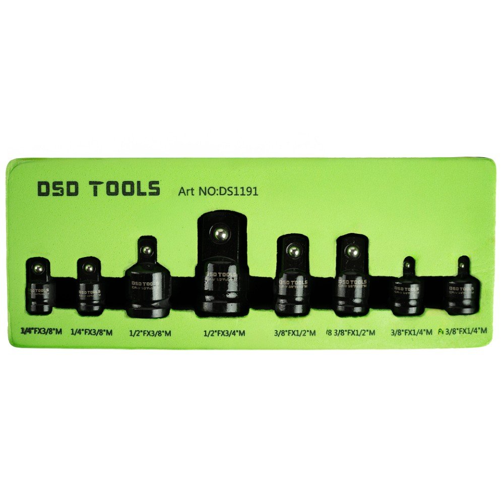 SMŪGINIŲ ADAPTERIŲ RINKINYS EVA DĖKLE, 8VNT. DS1191