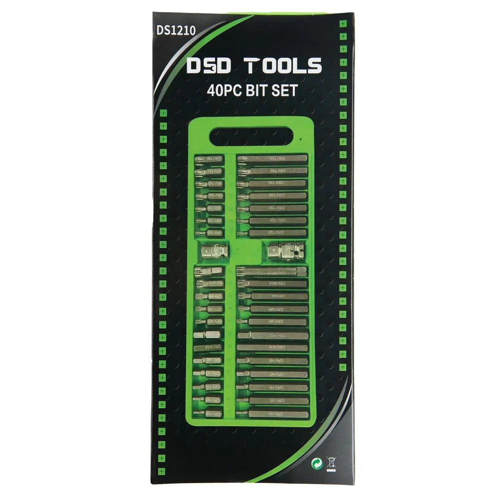 ANTGALIŲ "HEX, TORX,SPLINE" RINKINYS,40 VNT RINKINYS DS1210