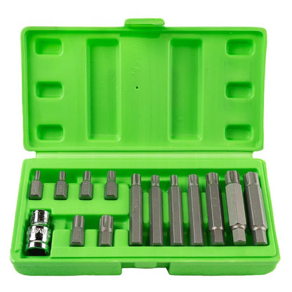 1/2" PAVAROS 10 mm "RIBE" antgalių rinkinys,14 VNT  DS1213