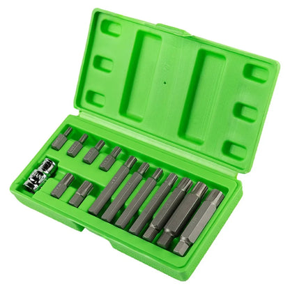 1/2" PAVAROS 10 mm "RIBE" antgalių rinkinys,14 VNT  DS1213