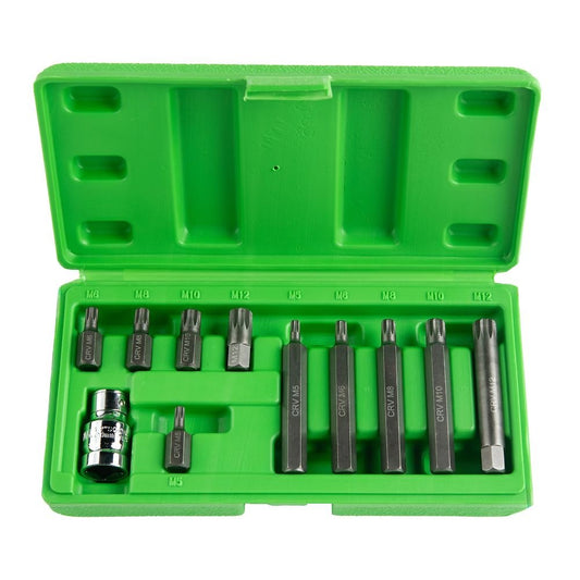 1/2" DRIVE SPLINE BIT SET, 11PCS. DS1216