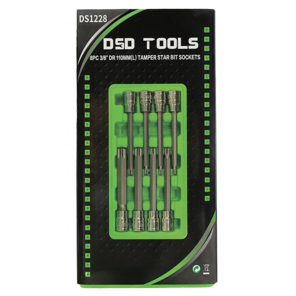 3/8" PAVAROS 110 MM ILGIO "TORX" GALVUTĖS-ANTGALIAI,8 VNT.   DS1228