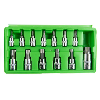 ŽVAIGŽDINIŲ "TORX" GALVUČIŲ-ANTGALIŲ KOMPLEKTAS, 13VNT.  DS1230