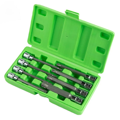 3/8" PAVAROS 110 MM (ILGIO) ŽVAIGŽDĖS "TORX" TIPO GALVUČIŲ-ANTGALIŲ RINKINYS, 8VNT. DS1233