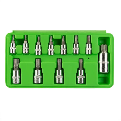 „STAR PLUS“ "TORX" GALVUČIŲ-ANTGALIŲ RINKINYS 1/4", 3/8", 1/2' PAVAROS, 12VNT DS1236