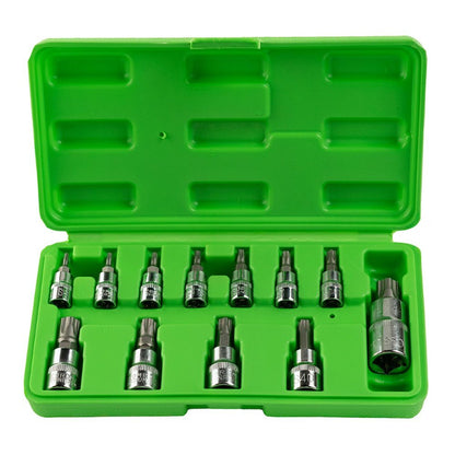 „STAR PLUS“ "TORX" GALVUČIŲ-ANTGALIŲ RINKINYS 1/4", 3/8", 1/2' PAVAROS, 12VNT DS1236