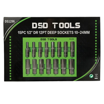 15 VNT. 1/2"  12-KAMPIAI GILOS GALVUTES 10-24 mm DS1296