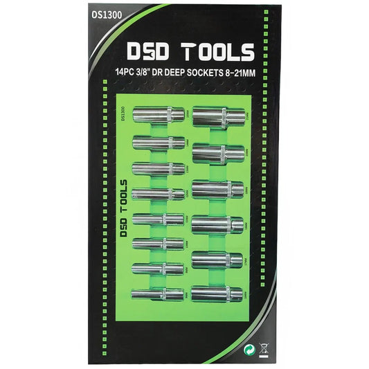 14 PCS. 3/8" DEEP SOCKET SET 8-21mm DS1300