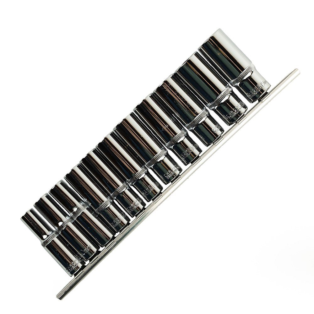 11 VNT. 3/8"  6 BRIAUNŲ GILIOSIOS GALVUTĖS 8 - 19 MM ANT BĖGELIO DS1301